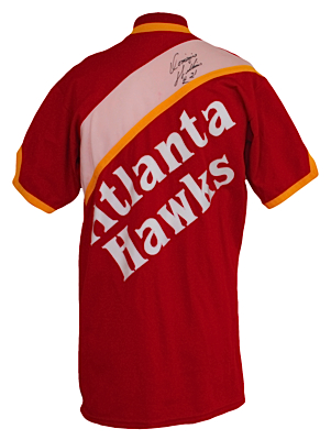 Late 1980s Dominique Wilkins Atlanta Hawks Worn & Autographed Warm-Up Jacket (JSA)