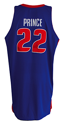2006-2007 Tayshaun Prince Detroit Pistons Game-Used Road Jersey