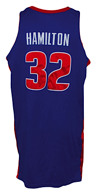 2006-2007 Richard Hamilton Detroit Pistons Game-Used Road Jersey