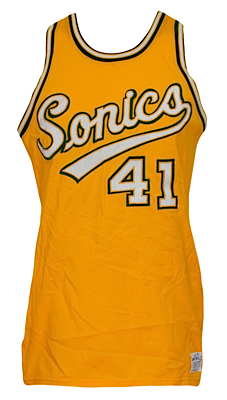 Lot of Seattle Supersonics Game-Used Jerseys - Murphy & Donaldson (2) (MEARS LOAs)