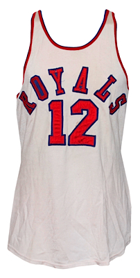 1953-1954 Norm Swanson Rochester Royals Game-Used Home Jersey with Jack Coleman Shorts (2) (MEARS LOA)