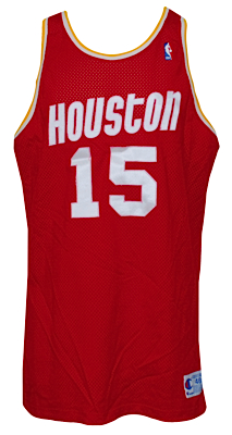 Lot of Houston Rockets Game-Used Jerseys - McCormick, Ford & Rollins (3) (MEARS LOAs)