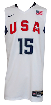 2008 Carmelo Anthony USA Summer Olympics Game-Used Home Jersey (Olympic Gold Medal)