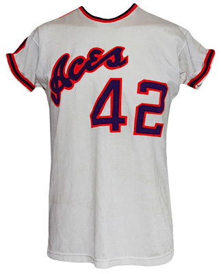 1965 University of Evansville Aces Game-Used Jersey