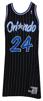 1989-1990 Reggie Theus Orlando Magic Game-Used Road Knit Uniform (2)