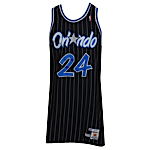 1989-1990 Reggie Theus Orlando Magic Game-Used Road Knit Uniform (2)
