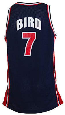 1992 Larry Bird USA Olympic Dream Team Game-Used Road Jersey