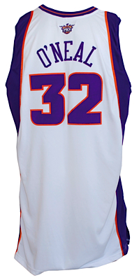 2007-2008 Shaquille ONeal Phoenix Suns Game-Used Home Jersey 