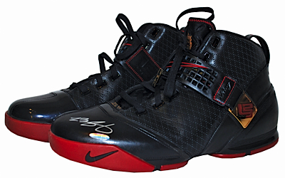 LeBron James Cleveland Cavaliers Game-Used & Autographed Shoes (UDA) (JSA)
