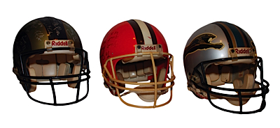 Lot of Autographed Football Helmets & Other Items (5) (JSA)