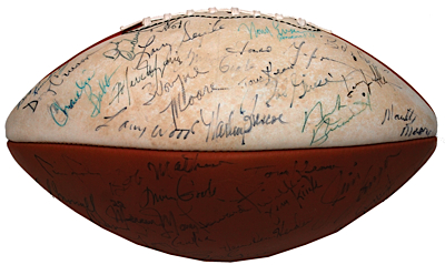 1972-73 Miami Dolphins Super Bowl Champions Autographed Football (JSA)