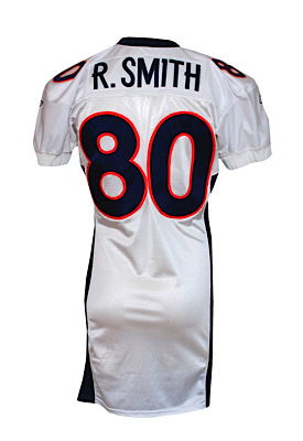 2001 Rod Smith Denver Broncos Game-Used Road Jersey