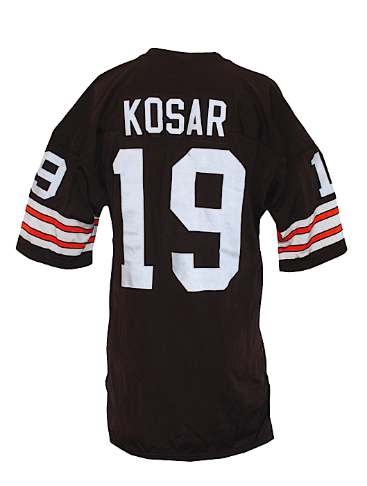 Lot Detail - Mid 1980s Bernie Kosar Cleveland Browns Game-Used Home Jersey
