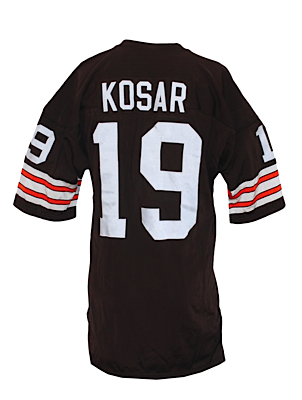Mid 1980s Bernie Kosar Cleveland Browns Game-Used Home Jersey