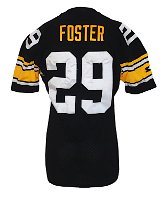 1993 Barry Foster Pittsburgh Steelers Game-Used & Autographed Home Jersey (JSA)
