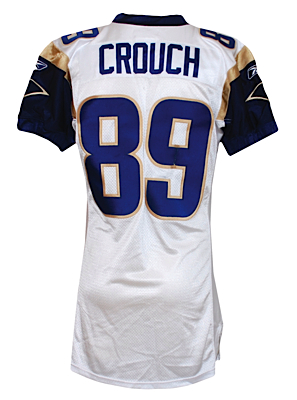 2002 Eric Crouch St. Louis Rams Game-Used Road Jersey (Team Repairs)