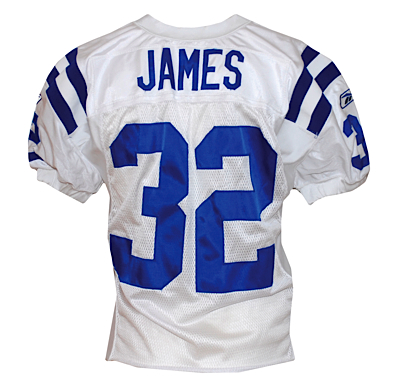 9/11/2005 Edgerrin James Indianapolis Colts Game-Used Road Jersey (Team LOA)