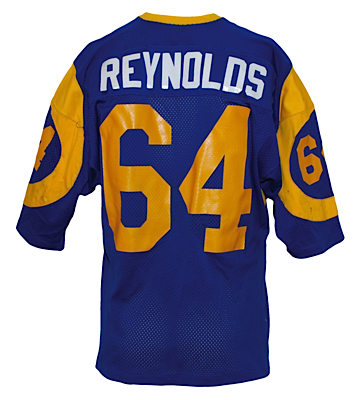 1980s Jack "Hacksaw" Reynolds Los Angeles Rams Game-Used Home Jersey (Team Repairs) 