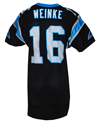 2002 Chris Weinke Carolina Panthers Game-Used Home Jersey