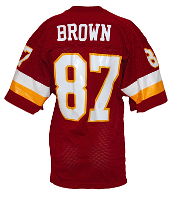 Early 1980s Charlie Brown Washington Redskins Game-Used Home Jersey 