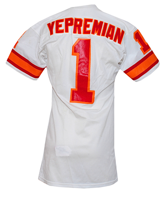 Circa 1980 Garo Yepremian Tampa Bay Buccaneers Game-Used Road Jersey (MEARS A10)