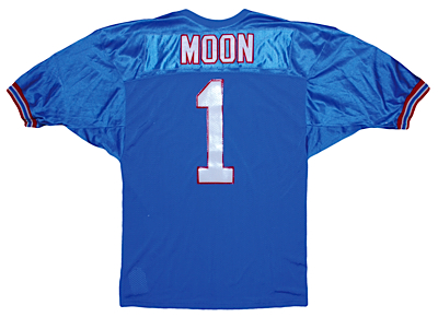 Late 1980s Warren Moon Houston Oilers Game-Used Home Jersey