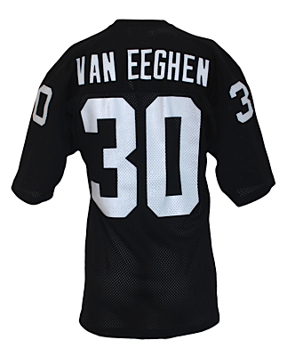 Circa 1981 Mark Van Eeghen Oakland Raiders Game-Used Home Jersey (MEARS A10)