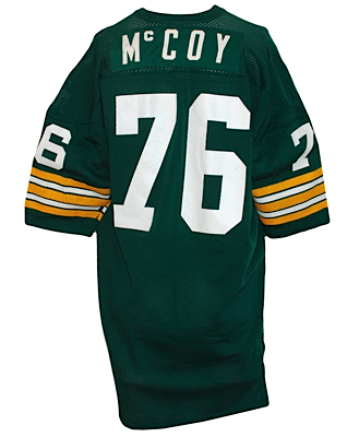 Early 1970s Mike McCoy Green Bay Packers Game-Used Home Jersey (Team Repairs)