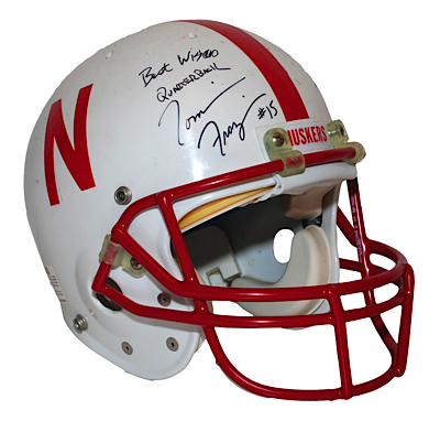 1995 Tommy Frazier Nebraska Cornhuskers Game-Used & Autographed Helmet (JSA)