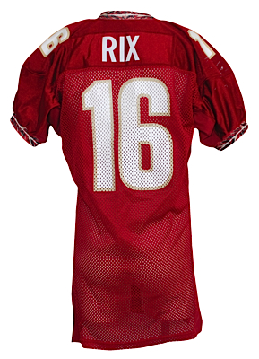 2002 Chris Rix Florida State Seminoles Game-Used Home Jersey