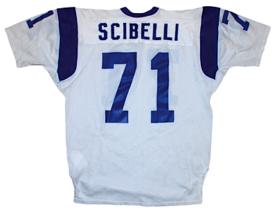 1972 Joe Scibelli LA Rams Game-Used Road Jersey (Rare One Year Style) (Team Repairs)