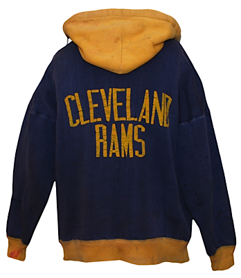 1945 Cleveland Rams Worn Sideline Warm-Up (Extremely Rare) (Championship Season)