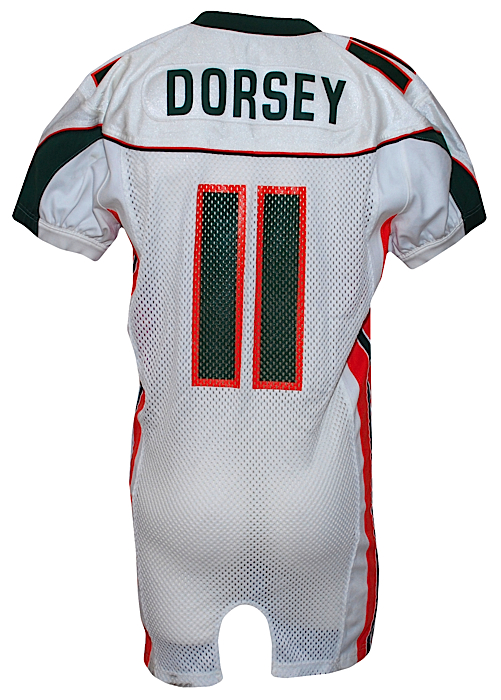 miami hurricanes game used jersey