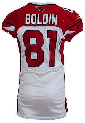 2008 Anquan Boldin Arizona Cardinals Game-Used Home Jersey (Super Bowl Season)