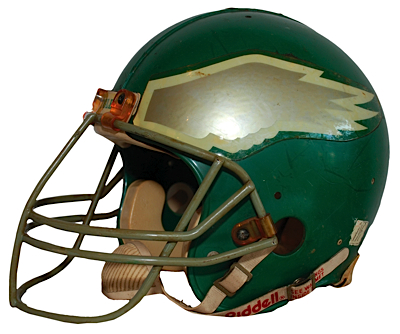 Late 1980s Keith Jackson Philadelphia Eagles Game-Used Helmet