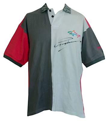 1993 Greg Norman Doral Open Match Worn & Autographed Shirt (JSA)