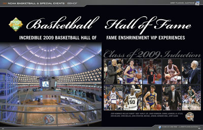 Incredible Deluxe 2009 Basketball Hall of Fame Enshrinement VIP Experience for Two – Golf with HOFers & Have Your Photo Taken with the Induction Class