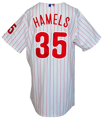 2006 Cole Hamels Rookie Philadelphia Phillies Game-Used Home Jersey