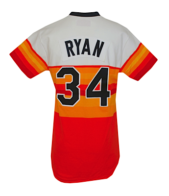 Mid 1980s Nolan Ryan Houston Astros Game-Used Home Jersey