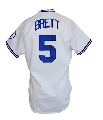 1991 George Brett Kansas City Royals Game-Used Home Jersey