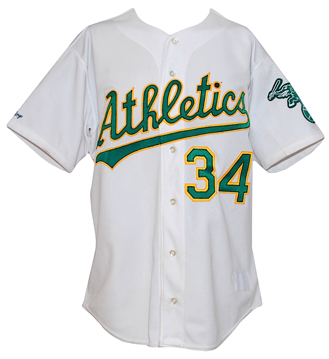 Lot Detail - 1991 Dave Stewart Oakland Athletics Game-Used Home Jersey