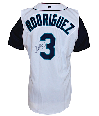 1999 Alex Rodriguez Seattle Mariners Game-Used & Autographed Home Vest with Undershirt (2) (JSA) (A-Rod LOA)
