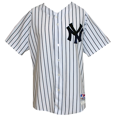2004 Jorge Posada New York Yankees Game-Used Home Jersey (Yankees-Steiner LOA) (MEARS A10) 
