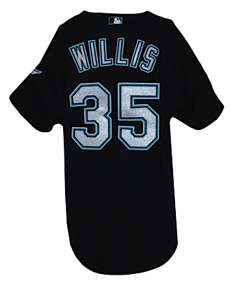 Lot of Dontrelle Willis Florida Marlins Game-Used Jerseys (2) (JSA) (MLB Hologram) 