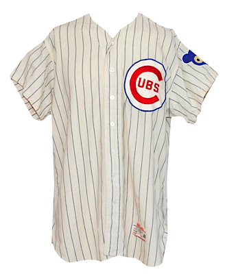1963 Cuno Barragan Chicago Cubs Game-Used Home Flannel Jersey (MEARS A10) 