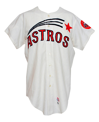 1971 Marty Martinez Houston Astros Shooting Star Game-Used Flannel Jersey 
