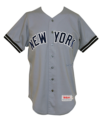 1986 Lou Piniella New York Yankees Managers Worn & Autographed Road Jersey (JSA)