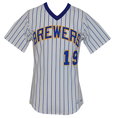 1985 Robin Yount Milwaukee Brewers Game-Used Home Jersey