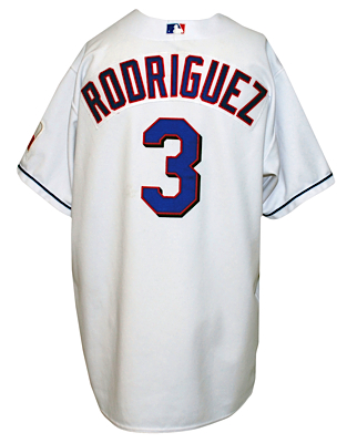 2002 Alex Rodriguez Texas Rangers Game-Used Home Jersey