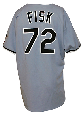 1992 Carlton Fisk Chicago White Sox Game-Used Road Jersey